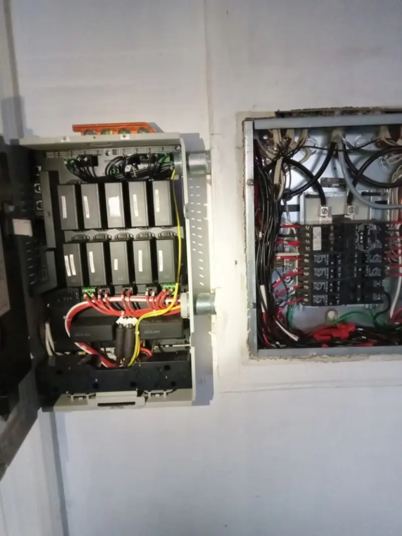 Electrical panel upgrade completed for Security Camera Wiring in Oak Ridge